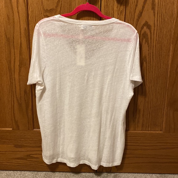 NWT Vineyard Vines white linen tee size large - Picture 3 of 3